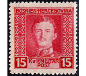 Freimarke  - Austria / k.u.k. monarchy / Bosnia Herzegovina 1917 - 15 Heller