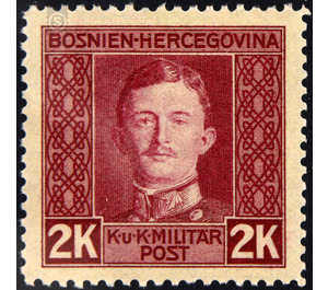 Freimarke  - Austria / k.u.k. monarchy / Bosnia Herzegovina 1917 - 2 Krone