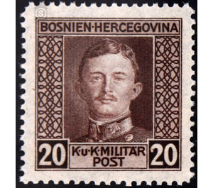 Freimarke  - Austria / k.u.k. monarchy / Bosnia Herzegovina 1917 - 20 Heller