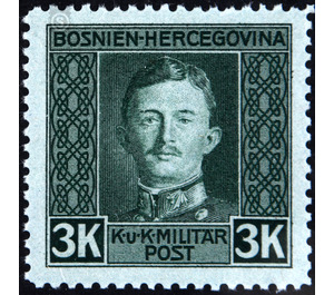 Freimarke  - Austria / k.u.k. monarchy / Bosnia Herzegovina 1917 - 3 Krone