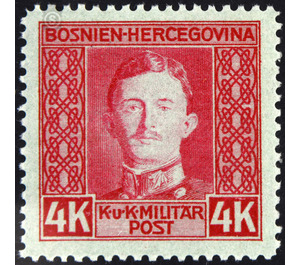 Freimarke  - Austria / k.u.k. monarchy / Bosnia Herzegovina 1917 - 4 Krone