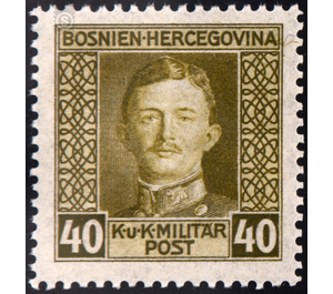Freimarke  - Austria / k.u.k. monarchy / Bosnia Herzegovina 1917 - 40 Heller
