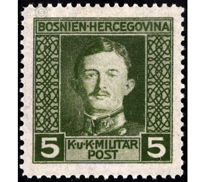 Freimarke  - Austria / k.u.k. monarchy / Bosnia Herzegovina 1917 - 5 Heller