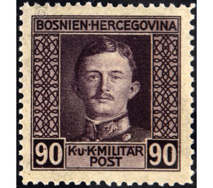 Freimarke  - Austria / k.u.k. monarchy / Bosnia Herzegovina 1917 - 90 Heller
