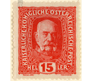 Freimarke  - Austria / k.u.k. monarchy / Empire Austria 1916 - 15 Heller