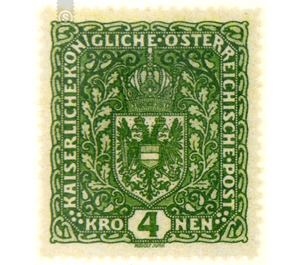 Freimarke  - Austria / k.u.k. monarchy / Empire Austria 1917 - 4 Krone