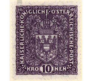 Freimarke  - Austria / k.u.k. monarchy / Empire Austria 1918 - 10 Krone