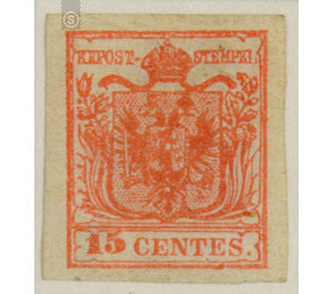 Freimarke  - Austria / k.u.k. monarchy / Lombardy & Veneto 1850 - 15 Centesimo