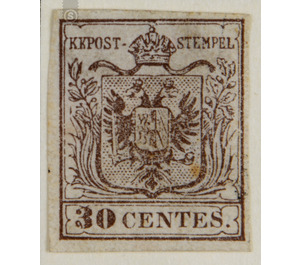 Freimarke  - Austria / k.u.k. monarchy / Lombardy & Veneto 1850 - 30 Centesimo