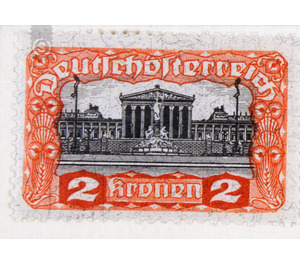Freimarke  - Austria / Republic of German Austria / German-Austria 1919 - 2 Krone