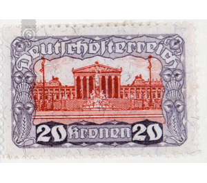 Freimarke  - Austria / Republic of German Austria / German-Austria 1919 - 20 Krone