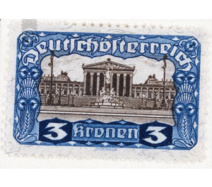 Freimarke  - Austria / Republic of German Austria / German-Austria 1919 - 3 Krone