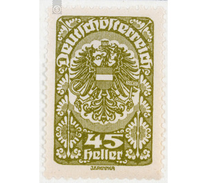Freimarke  - Austria / Republic of German Austria / German-Austria 1919 - 45 Heller