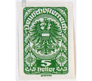 Freimarke  - Austria / Republic of German Austria / German-Austria 1919 - 5 Heller