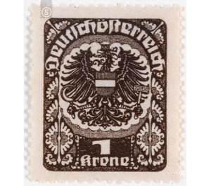 Freimarke  - Austria / Republic of German Austria / German-Austria 1920 - 1 Krone