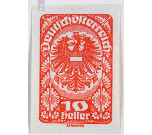 Freimarke  - Austria / Republic of German Austria / German-Austria 1920 - 10 Heller