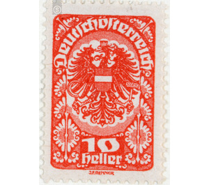 Freimarke  - Austria / Republic of German Austria / German-Austria 1920 - 10 Heller