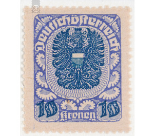 Freimarke  - Austria / Republic of German Austria / German-Austria 1920 - 10 Krone