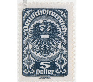Freimarke  - Austria / Republic of German Austria / German-Austria 1920 - 5 Heller