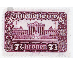 Freimarke  - Austria / Republic of German Austria / German-Austria 1920 - 7.50 Krone