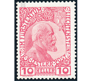 Freimarke  - Liechtenstein 1912 - 10 Heller