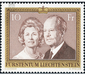 Freimarke  - Liechtenstein 1974 - 10 Franken