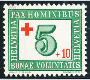 Freimarke  - Switzerland 1945 - 5 Rappen