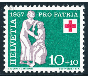 Freimarke  - Switzerland 1957 - 10 Rappen