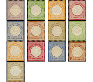 Freimarkenserie  - Germany / Deutsches Reich 1872 Set