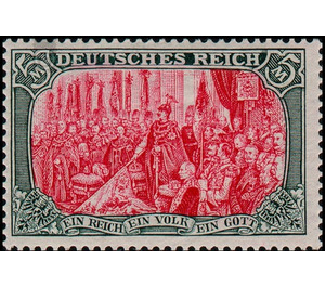 Freimarkenserie  - Germany / Deutsches Reich 1902 - 5 Mark