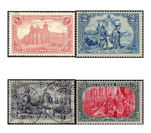 Freimarkenserie  - Germany / Deutsches Reich 1902 Set