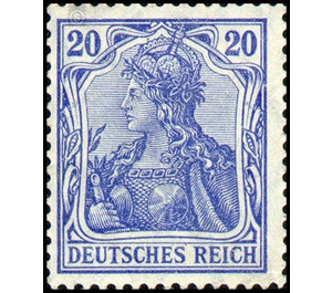 Freimarkenserie  - Germany / Deutsches Reich 1905 - 20 Pfennig