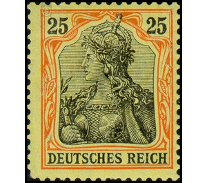 Freimarkenserie  - Germany / Deutsches Reich 1906 - 25 Pfennig