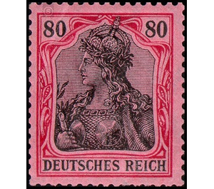 Freimarkenserie  - Germany / Deutsches Reich 1906 - 80 Pfennig
