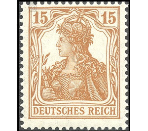 Freimarkenserie  - Germany / Deutsches Reich 1916 - 15 Pfennig