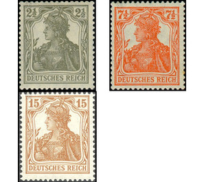 Freimarkenserie - Germany / Deutsches Reich 1916 Set