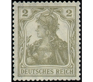 Freimarkenserie  - Germany / Deutsches Reich 1918 - 2 Pfennig