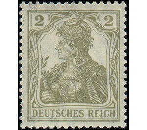 Freimarkenserie  - Germany / Deutsches Reich 1918 - 2 Pfennig