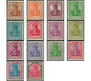 Freimarkenserie  - Germany / Deutsches Reich 1920 Set