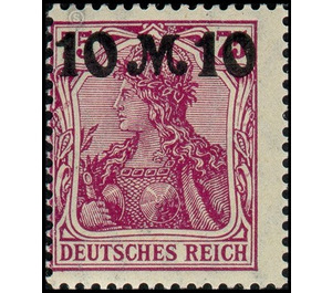 Freimarkenserie  - Germany / Deutsches Reich 1921 - 10 Mark