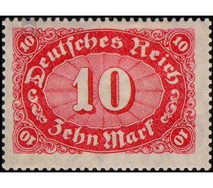 Freimarkenserie  - Germany / Deutsches Reich 1921 - 10 Mark