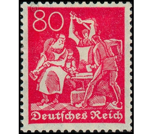 Freimarkenserie  - Germany / Deutsches Reich 1921 - 80 Pfennig