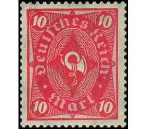 Freimarkenserie  - Germany / Deutsches Reich 1922 - 10 Mark