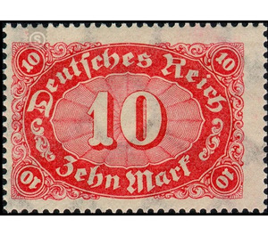 Freimarkenserie  - Germany / Deutsches Reich 1922 - 10 Mark