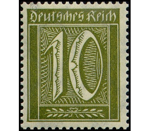 Freimarkenserie  - Germany / Deutsches Reich 1922 - 10 Pfennig