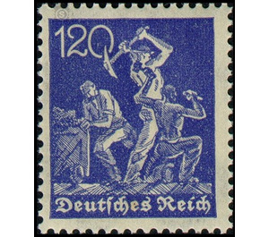 Freimarkenserie  - Germany / Deutsches Reich 1922 - 120 Pfennig