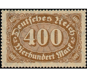 Freimarkenserie  - Germany / Deutsches Reich 1922 - 400 Mark