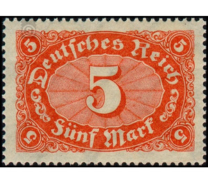 Freimarkenserie  - Germany / Deutsches Reich 1922 - 5 Mark