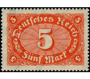 Freimarkenserie  - Germany / Deutsches Reich 1922 - 5 Mark