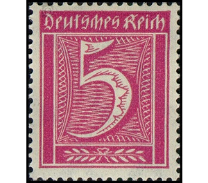 Freimarkenserie  - Germany / Deutsches Reich 1922 - 5 Pfennig